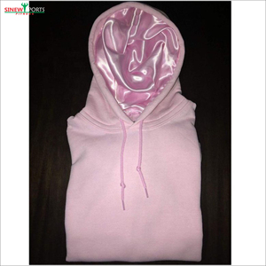 เสื้อฮู้ดดี้ผ้าไหมคุณภาพสูงทรงโอเวอร์ไซส์สำหรับทุกเพศ  บุด้วยผ้าซาตินอย่างดี  ระบายอากาศได้ดี  พร้อมบริการ OEM - Product Image 6