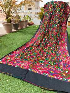 Colorido bordado Raajsthani Dupatta, bufanda, trabajo de espejo de plástico pesado Dupatta, Bandhej Dupatta, regalo para ella, recuerdo de devolución - Product Image 4