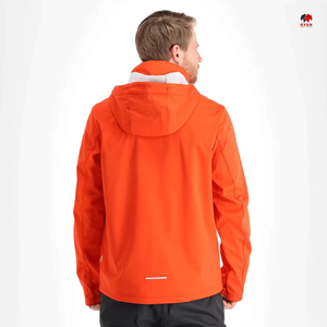 Veste softshell personnalisée pour homme, fermeture éclair écologique, tissu respirant avec logo personnalisé, vestes tendance - Product Image 3