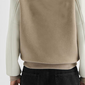 Chaqueta universitaria de lana a la moda para hombre, ropa de abrigo Letterman con cuello levantado, duradera para clima frío, venta al por mayor ¡Bienvenido! - Product Image 6