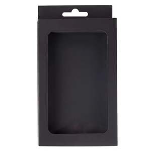 Boîte de téléphone magnétique rigide avec fenêtre en PVC, carton noir, intérieur en aluminium, logo personnalisé accepté - Product Image 4