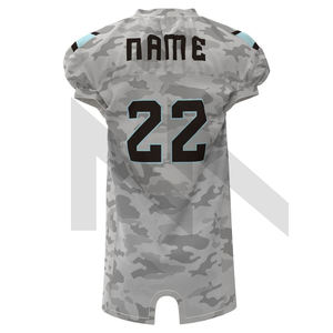 ชุดอเมริกันฟุตบอลแบบย้อนยุค100% สั้นป้องกันรังสียูวีจากโพลีเอสเตอร์สำหรับงานอีเวนต์ของทีม - Product Image 5