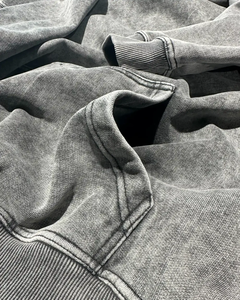 Diseño personalizado ropa de calle de gran tamaño Vintage desteñido lavado con ácido invierno transpirable secado rápido alta calidad peso pesado Unisex hombres - Product Image 3