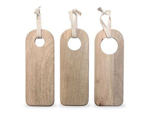 Tabla de servir de madera de mango Premium con asa Bandeja de corte de madera larga para queso Frutas Aperitivos Plato decorativo - Product Image 4