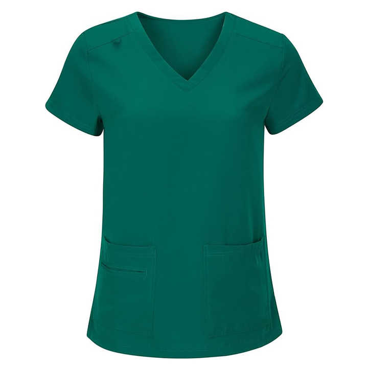 Women's Custom Short Sleeve Tops and Jogger Pants Wholesale Fashion Nurse Uniforms Scrubs Set Woven Fabric for Hospitals