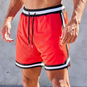 กางเกงขาสั้นเล่นบาสเก็ตบอลสำหรับผู้ชายผ้าโพลีเอสเตอร์ระบายอากาศได้ดีปักลายตามสั่งฤดูร้อน - Product Image 1