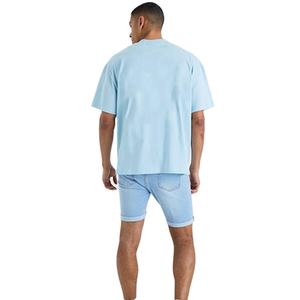 Distressed Custom Plain Cotton Stretchable Material Fashion Wear <b>Slim</b> <b>Fit</b> High Quality Jeans Wholesale <b>Men's</b> <b>Short</b> - Product Image 5