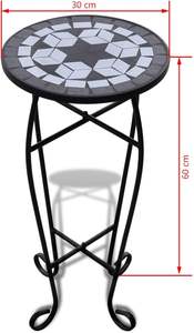 Luxury Indoor <b>Mosaic</b> Table with Metal Frame and <b>Art</b> Deco Tile Inlay for Stylish Home Decor Diwali Wholesale Price India - Product Image 2