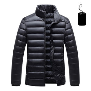 Veste d'hiver en duvet léger, doudoune, veste matelassée pour homme, unisexe, couleur kaki, manches longues, vêtements pour homme - Product Image 2