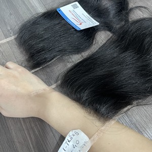 Vente en Gros de Cuticules Alignées Transparent HD Lace Frontal 13x6 13x4 4x4 5x5 6x6 7x7 Extensions de Cheveux Humains - Product Image 3