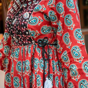 Kurze Kurti-Top Western für Damen Mädchen Baumwollstickerei Arbeit gedruckt neuestes Muster Tunika Oberteile Exportqualität in Indien 2024 - Product Image 5