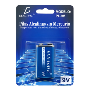 Batteria Alcalina Quadrata Senza Mercurio 9V/600mAh a Lunga Durata, Dimensioni 25 x 15 x 46mm - Product Image 2
