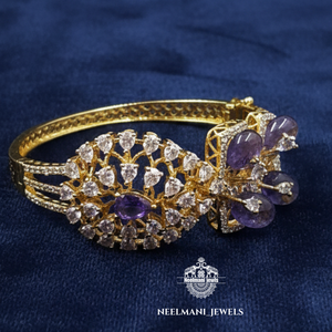Bracelet de mode corail et violet - Product Image 2