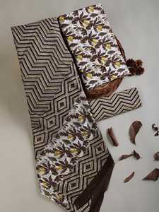 Nouveau costume Salwar Kameez en coton imprimé de style indien et pakistanais tendance, non cousu, en coton léger, imprimé en bloc - Product Image 3