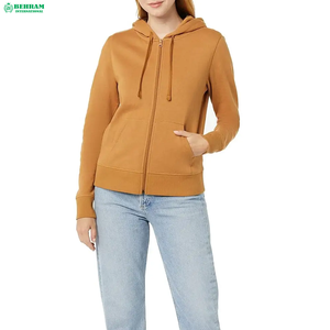 Sweat-shirt à capuche zippé oversize pour femme, coupe ample et décontractée, couleur unie, style Y2K, en polaire, avec poches, pour adolescente - Product Image 3