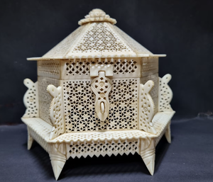 Personalised Bone Jewellery Case Box With Brass <b>Work</b> Ring Earrings Necklace <b>Home</b> Decor Storage Box <b>from</b> India - Product Image 3