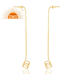 Pendientes chapados en oro de 18 quilates de Plata de Ley 925 superventas, joyería fina Demi para mujer, regalo para ella - Product Image 4