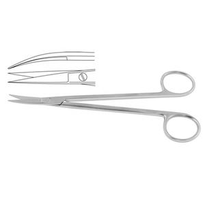 Juego de instrumentos quirúrgicos manuales de acero inoxidable, equipo médico operativo básico, incluye tijeras curvas rectas de Metal - Product Image 1