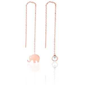 Boucles d'oreilles pendantes longues Azuris en argent sterling 925 fabriquées en Turquie - Product Image 1