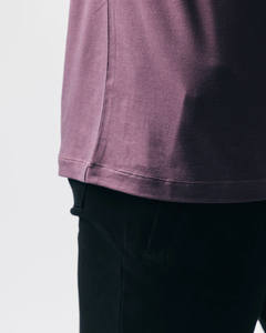 T-shirt pour homme de haute qualité, col rond, 350 g/m², coton respirant, manches courtes, surdimensionné, teint en rouge - Nouveauté - Product Image 3