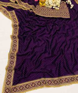 Indian Designer Partywear Saree with Blouse and Designer <b>Matching</b> Party Wear Beautiful Fancy <b>Box</b> Clutch Bag Purse Apparelgarment - Product Image 3