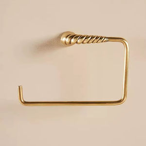 Porte-papier toilette en fer au design simple pour des espaces de salle de bain propres et minimalistes, pour une utilisation en salle de bain solide et stable - Product Image 1