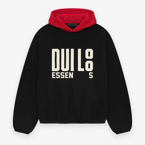 Top confortable à la mode surdimensionné essentiel classique hommes à capuche 100% coton doux 420gsm tissu avec personnaliser Logo et broderie - Product Image 1