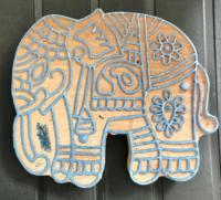 Cetakan Blok Seni Rakyat India Ukiran Tangan Kayu Jati Gajah |   Kayu Rosewood India, Cetakan Tekstil India