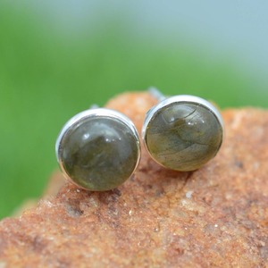 Boucles d'oreilles classiques de style bohème pour femmes, bijoux en argent, argent sterling 925, pierre précieuse labradorite, boucles d'oreilles faites à la main - Product Image 2