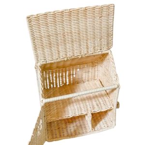 บ้านตุ๊กตาทำมือของเล่นหวายสำหรับห้องเด็กเล่นสมมติที่สวยงามหรือห้องเด็ก - Product Image 3