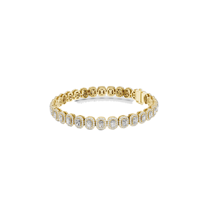 Bracelet tennis en diamant de laboratoire 7,04 CT, taille coussin, or 10KT, 14KT, 18KT et argent 925, options or rose, jaune, blanc - Product Image 5