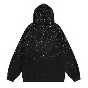 เสื้อฮู้ดดี้ผ้าฝ้ายแท้ 100% ประดับเพชรเทียม ดีไซน์โดดเด่น ระบายอากาศได้ดี เป็นมิตรต่อสิ่งแวดล้อม เหมาะสำหรับใส่ลำลองในฤดูหนาว รุ่นยอดนิยม - Product Image 2