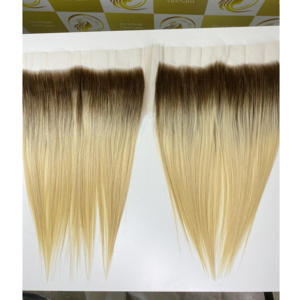 <b>Ombre</b> Blonde 13*6 Bonestraight HD Lace Frontal 22 Inches Glueless <b>Wigs</b> Raw Human Hair Extensions Autumn Sale Best Quality - Product Image 6
