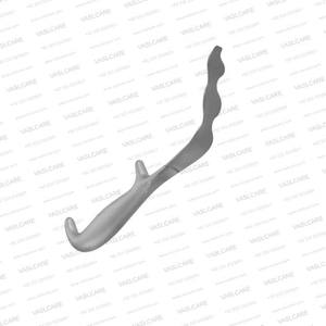 Retractor bucal pterigoideo con punta de accesorio Fibrelight ancho 25mm, longitud total 230mm instrumento quirúrgico de plástico byVaslcare - Product Image 2