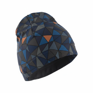 Bonnet de voyage personnalisé léger à imprimé géométrique triangulaire, motif lettres, pour la course, le cyclisme et la plage, pour homme - Product Image 1