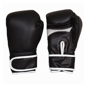 Guantes de boxeo de cuero personalizados de alta calidad de 16oz con protector de muñeca para entrenamiento deportivo, práctica de patadas, pedido mínimo bajo - Product Image 1