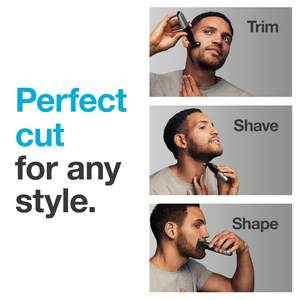 Afeitadora Eléctrica Recargable Negra con Doble/Triple Cuchilla, Impermeable IPX7, Lámina Alemánica para Cuerpo, Reemplazo para Uso en RV - Product Image 4