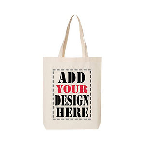 Bolsa de lona impresa personalizada de alta calidad, Asa de algodón reciclable reutilizable, precio con descuento enorme para compras convenientes - Product Image 1