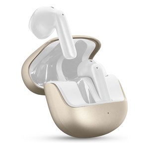 Audífonos BTPURETWSH 0969407, Modelo CALL PURELY Blanco y Dorado, TWS con Bluetooth, Micrófono y Cancelación de Ruido - Product Image 1