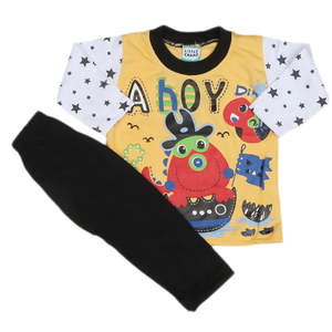 Traje de 2 Piezas de Manga Larga para Niños - Amarillo - Product Image 4
