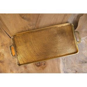 <b>Royal</b> Indian style handcrafted brass metal serving tray with cultural design perfect for rituals and decor - Product Image 3
