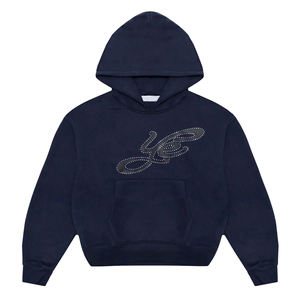 Sweat à capuche en strass de haute qualité pour homme, sweat à capuche personnalisé lourd avec des strass, sweat à capuche personnalisé avec des strass, fabricant de sweat à capuche personnalisé - Product Image 1