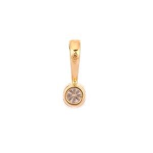Lujo hecho a mano 18K oro amarillo diamante natural solitario colgante regalo de aniversario para mujeres colgantes y dijes - Product Image 3