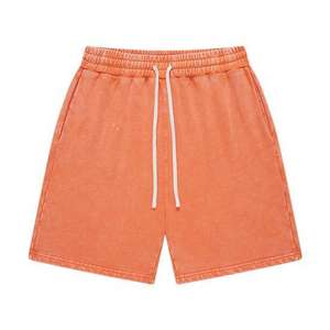 High Quality 100% Cotton Acid Washed Blank T <b>Shirt</b> Shorts Set <b>for</b> <b>Men</b> Manufacturer Custom <b>Summer</b> Size Formal Style 3D Pattern - Product Image 2