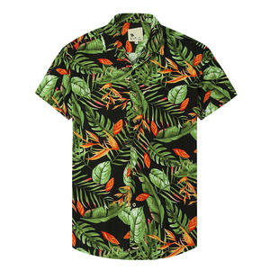 Camisa Hawaiana Casual de Verano para Hombre, 100% Algodón, Antiarrugas, Tejido Transpirable, Diseño Personalizable, Antibolitas, Manga Corta - Product Image 3