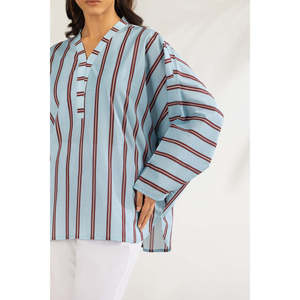 เสื้อเชิ้ตผ้าป๊อปลินพิมพ์ลายลำลอง ระบายอากาศได้ดี ดีไซน์เรียบง่ายสำหรับฤดูใบไม้ผลิ/ฤดูร้อน IPS-77455 - Product Image 6