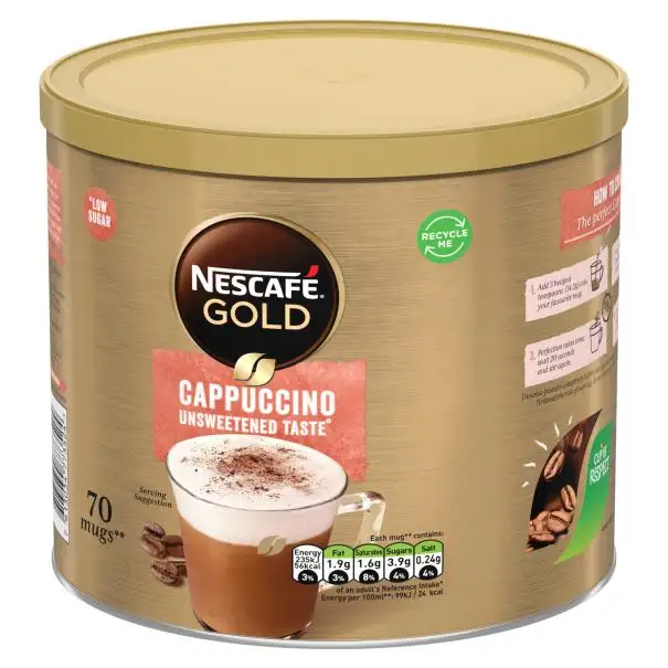 Nescafe Gouden Cappuccino Ongezoete Smaak Pouch113 G/Nescafe Intenso Cappuccino-Pakketten 0.49 Ounce (Pak Van 10) Koffiepads