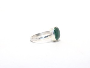 Vente en gros de bijoux en malachite naturelle Bague en argent sterling massif 925 Bagues en malachite Spéciales de haute qualité Bagues en malachite et pierres précieuses - Product Image 4