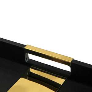 Premium Leather Rectangular Serving Tray with Jewelry <b>Storage</b> for Home Restaurant Hotel Tabletop Use-Wholesale Orders - Product Image 5
