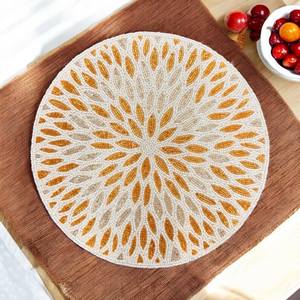 Beaded <b>Placemat</b> Handmade <b>Round</b> Charger for Luxury Dining & Holiday Decor Unique Piece Handmade Beaded, <b>Placemat</b>, Housewarming - Product Image 1